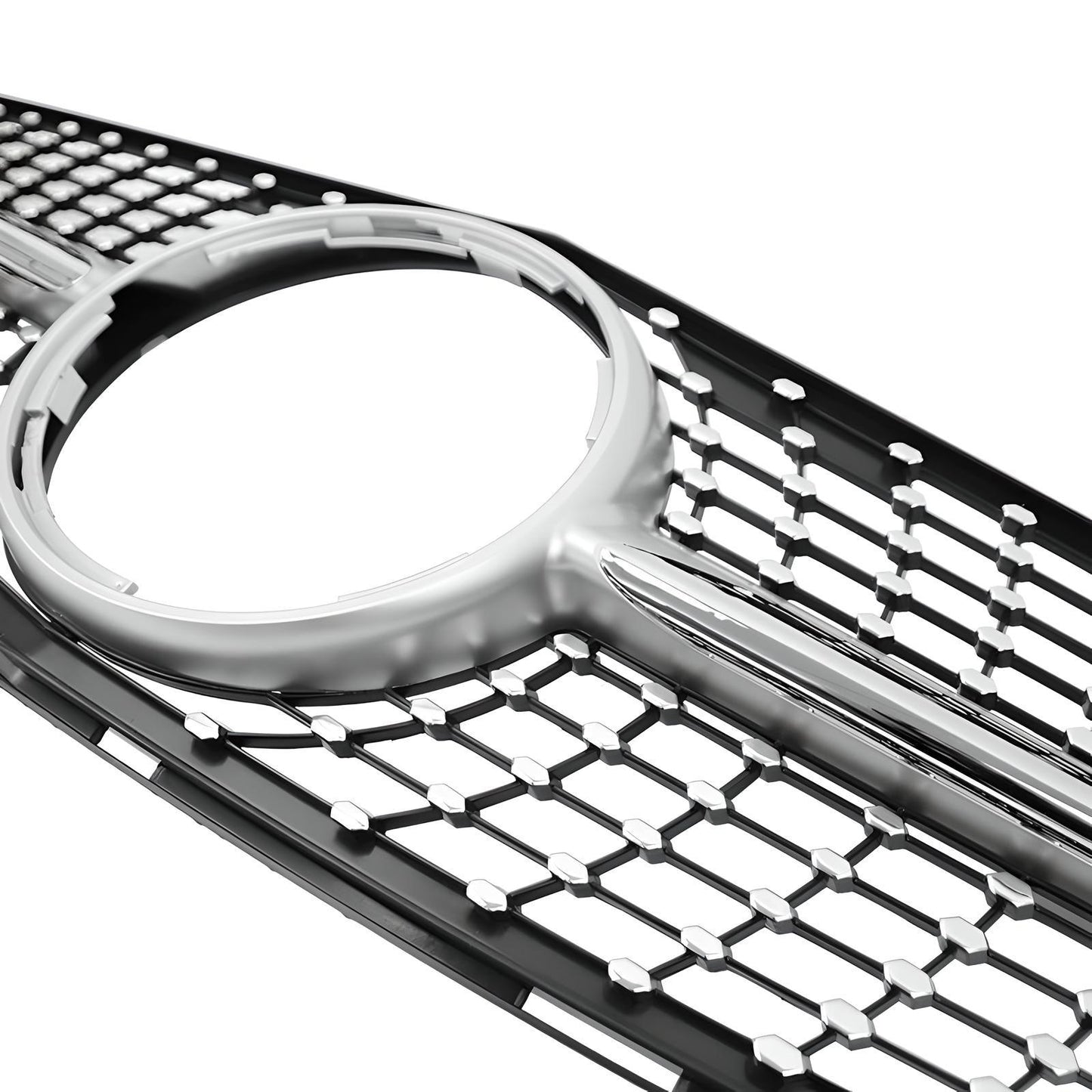 Mercedes Front Grille | C Class (2007 - 2014) Diamond - Aftermarket - The Zenara Shop