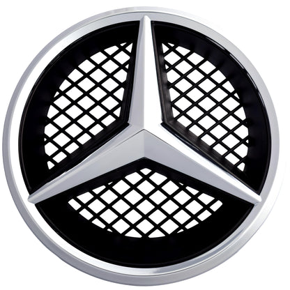 Mercedes Grille Emblem | Chrome - Grid Style - Aftermarket - The Zenara Shop