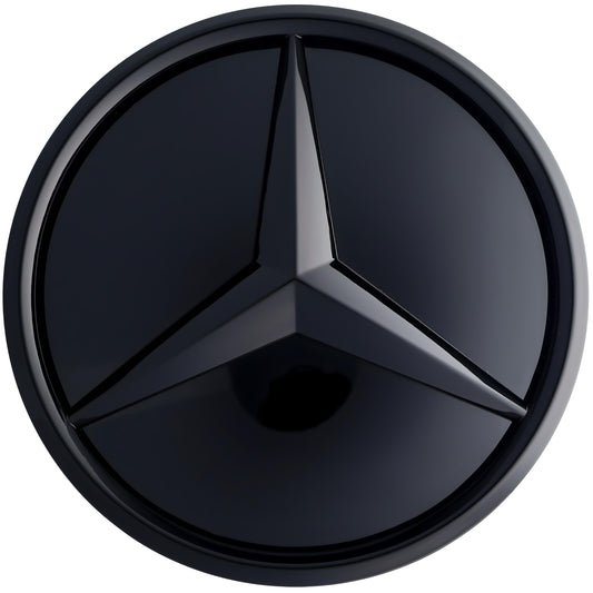Mercedes Grille Emblem | Gloss Black - Elevated Style - Aftermarket - The Zenara Shop