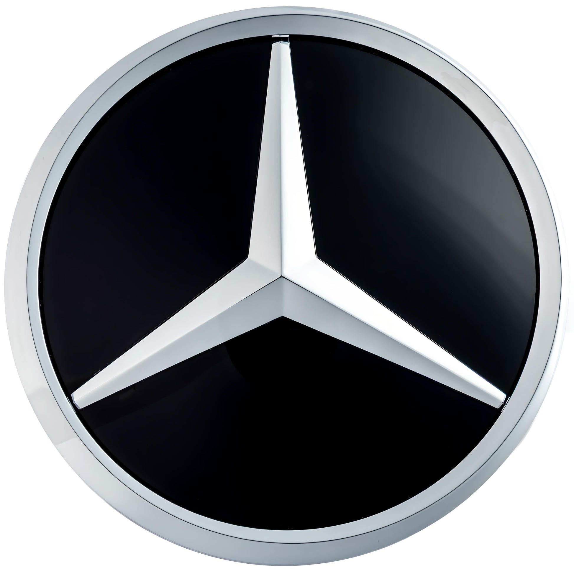 Mercedes Grille Emblem | Chrome - Mirror Style - Aftermarket - The Zenara Shop