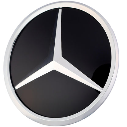 Mercedes Grille Emblem | Chrome - Mirror Style - Aftermarket - The Zenara Shop