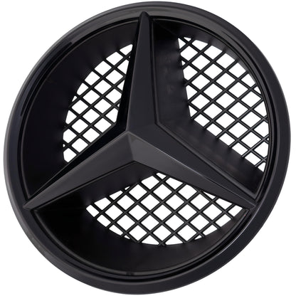 Mercedes Grille Emblem | Gloss Black - Grid Style - Aftermarket - The Zenara Shop