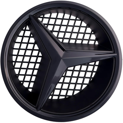 Mercedes Grille Emblem | Gloss Black - Grid Style - Aftermarket - The Zenara Shop