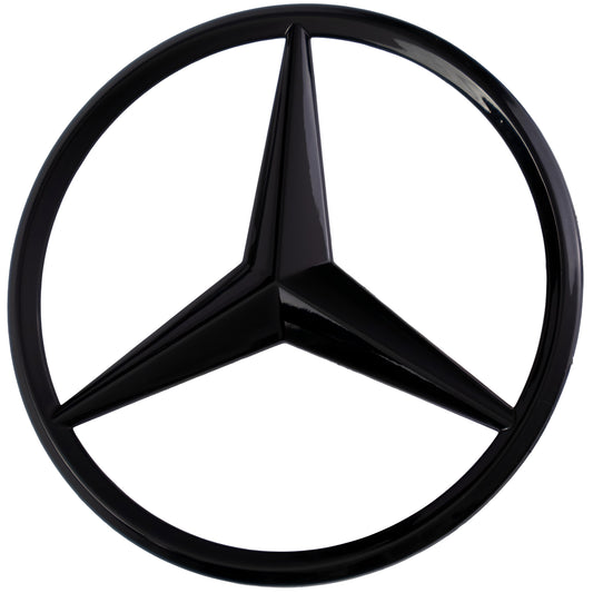 Mercedes Trunk Emblem | Gloss Black - Aftermarket - The Zenara Shop