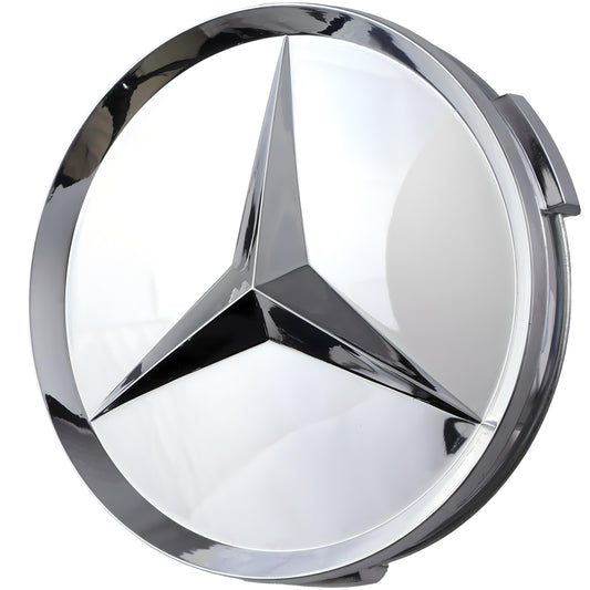 Mercedes Hub Caps | Gloss Silver - Aftermarket - The Zenara Shop