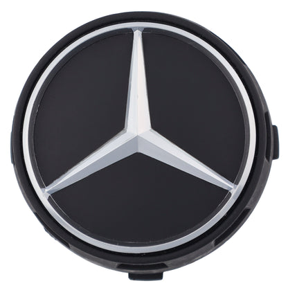 Mercedes Elevated Hub Caps | Matte Black - Aftermarket - The Zenara Shop