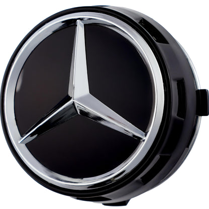 Mercedes Elevated Hub Caps | Gloss Black - Aftermarket - The Zenara Shop