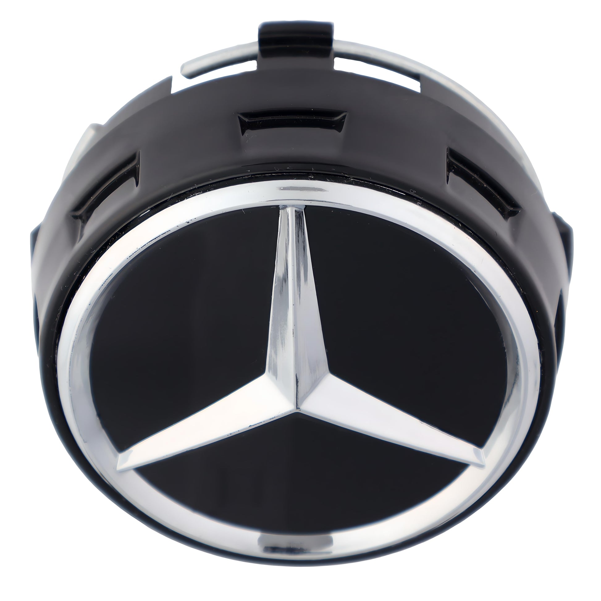Mercedes Elevated Hub Caps | Gloss Black - Aftermarket - The Zenara Shop