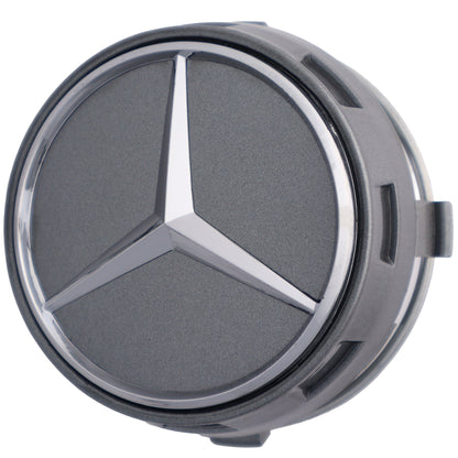 Mercedes Elevated Hub Caps | Titanium Gray - Aftermarket - The Zenara Shop