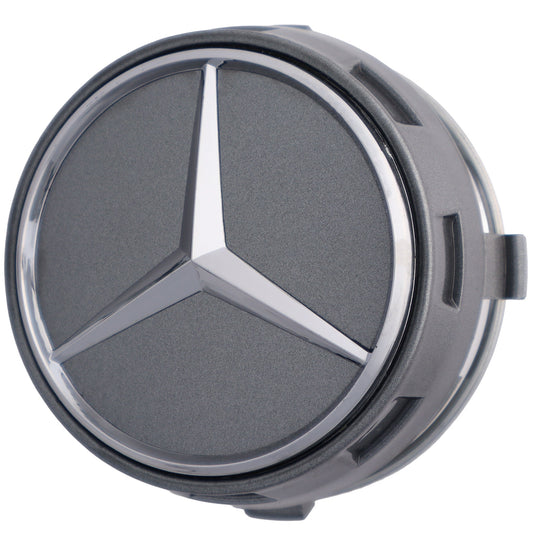 Mercedes Elevated Hub Caps | Titanium Gray - Aftermarket - The Zenara Shop