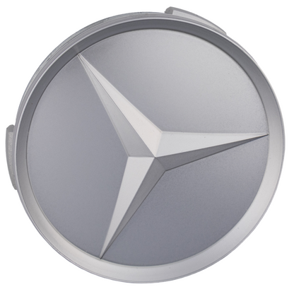 Mercedes Hub Caps | Matte Silver - Aftermarket - The Zenara Shop