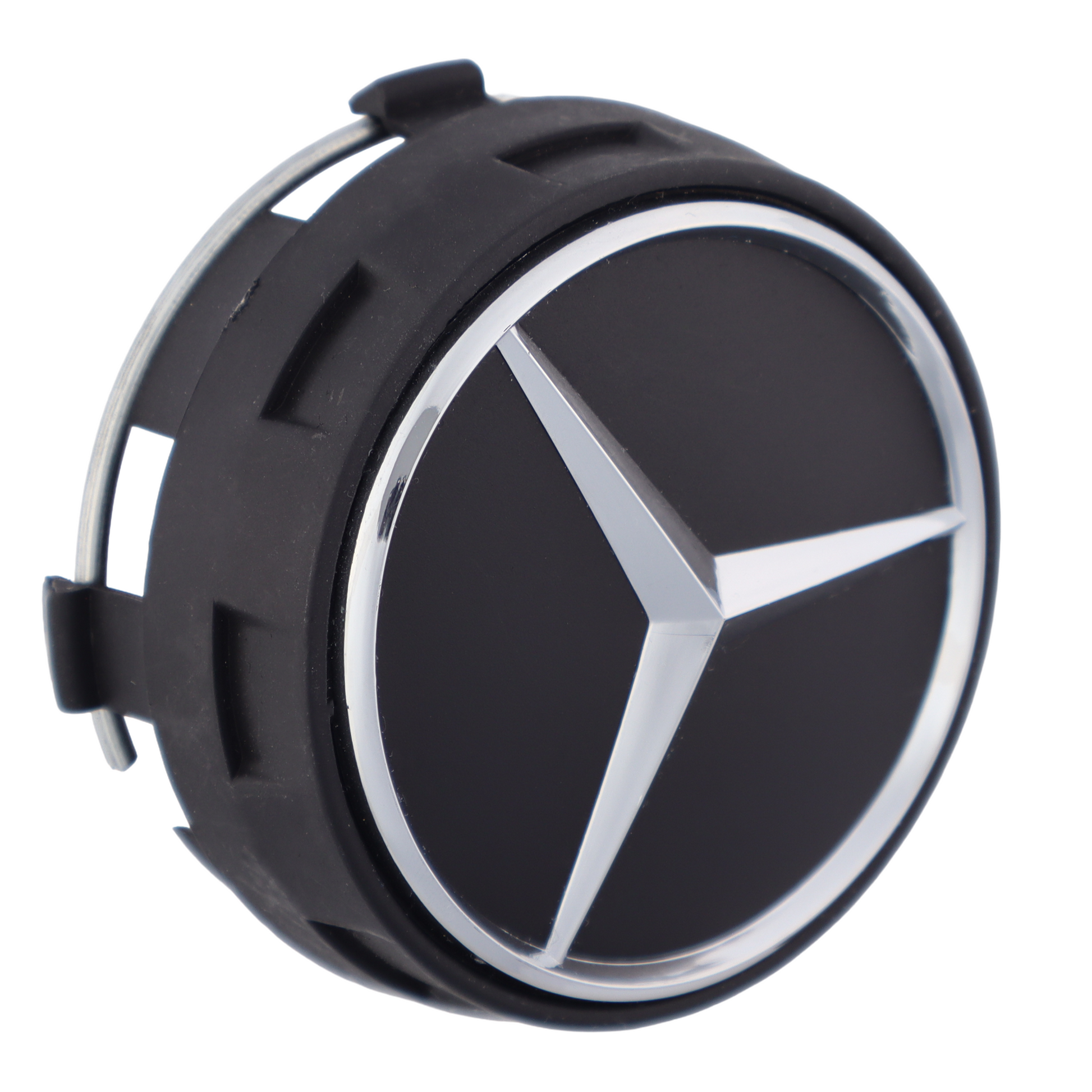 Mercedes Elevated Hub Caps | Matte Black - Aftermarket - The Zenara Shop