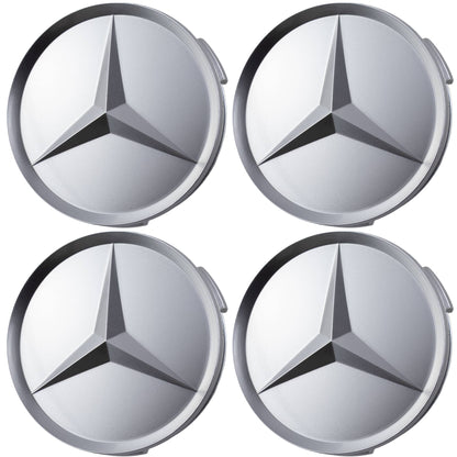 Mercedes Hub Caps | Matte Silver - Aftermarket - The Zenara Shop