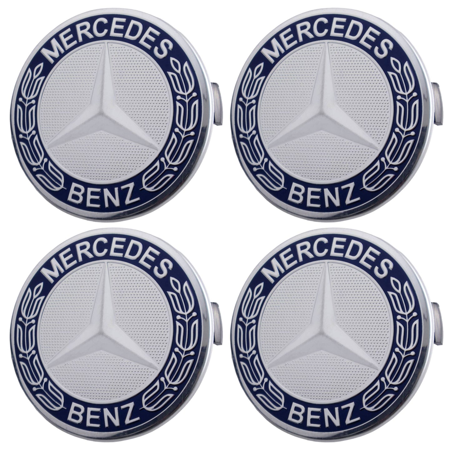 Mercedes Hub Caps | Dark Blue - Aftermarket - The Zenara Shop